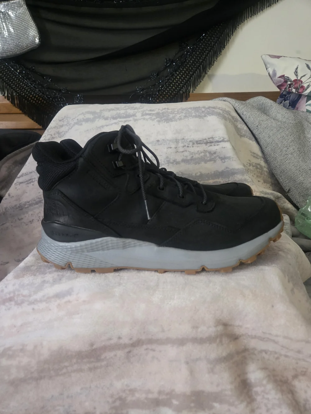 The North Face Men's Black and Gray Hiking Boots 9 / 42